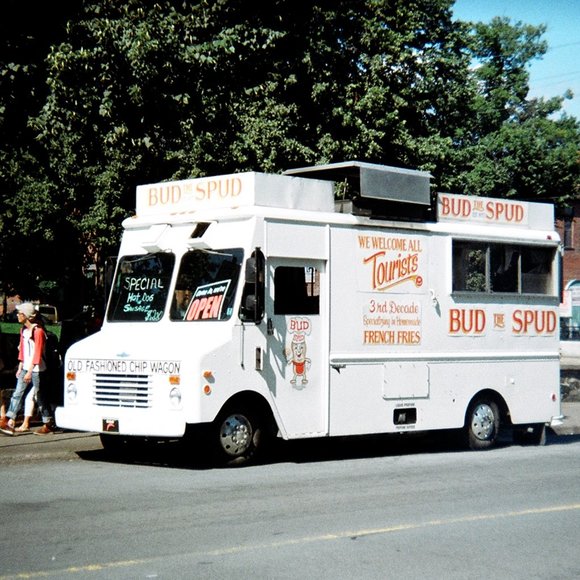 Bud The Spud Chip Truck Postcard - Halifax, Nova Scotia, Canada - Picture 1 of 3